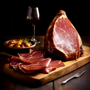 Jamón de bellota 100% ibérico cortado a cuchillo